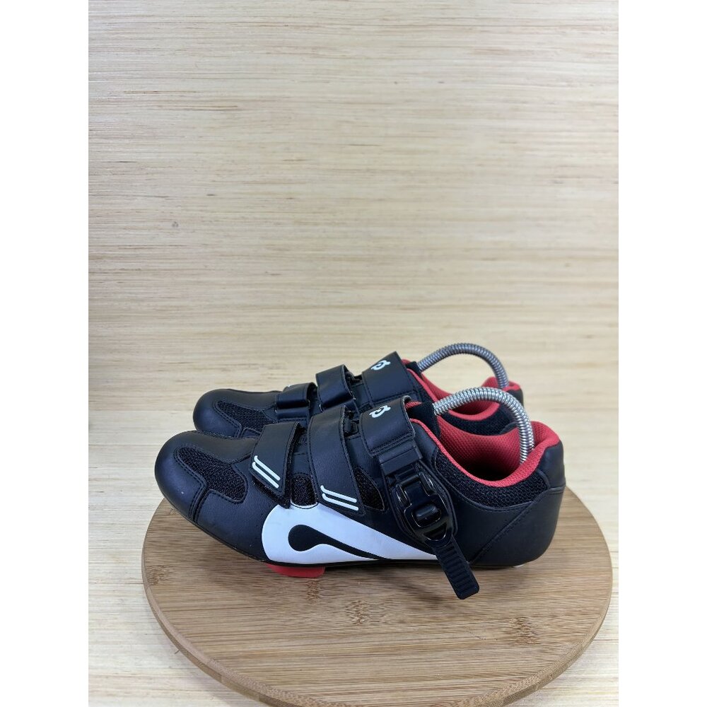 Peloton Black Leather Indoor Cycling Shoes Unisex Size 41 US Mens 8 Womens 10